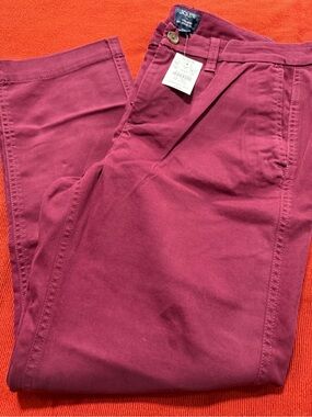 J. Crew Women's Deep Berry Chino Pants